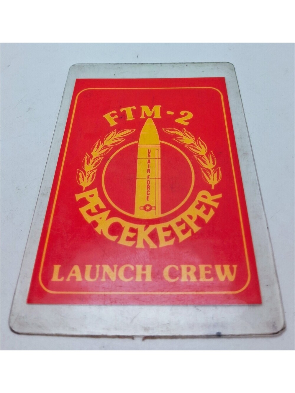 FTM-2 PEACEKEEPER Ballistic missile Launch Crew Certification Card System TEST